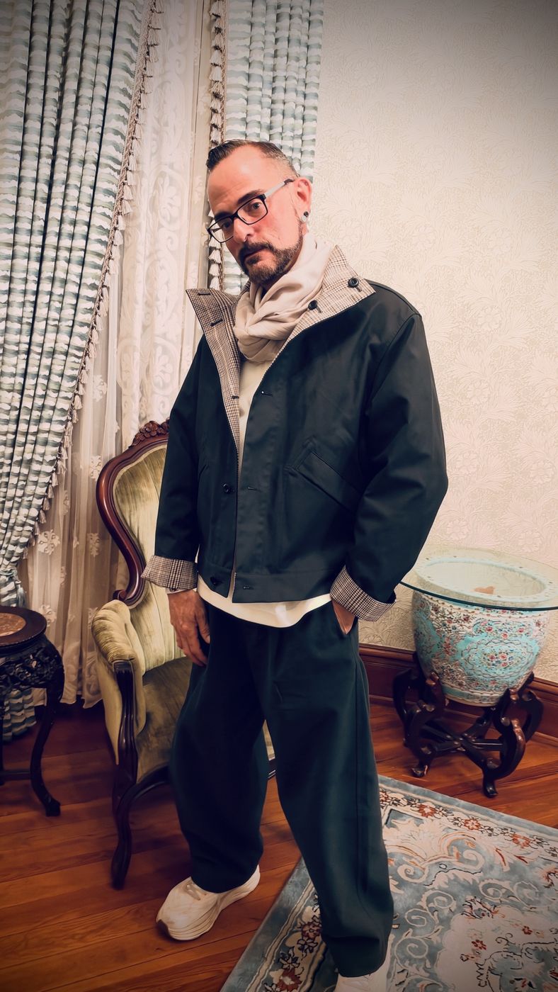 Ken in a Victorian parlor